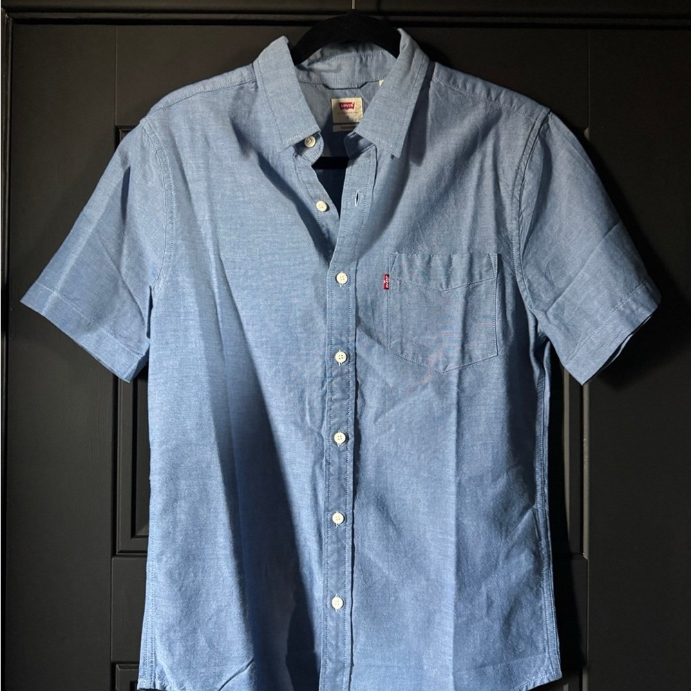 Levi's Men's Blue Short Sleeve Shirt